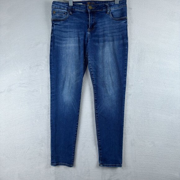 KUT from the Kloth Toothpick Skinny Jeans 10P Women's Medium Wash Denim Blue - Picture 1 of 12